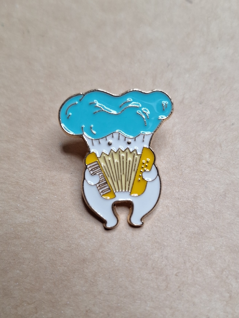 Mushroom pin cute mycology mycelium accordion stick pin